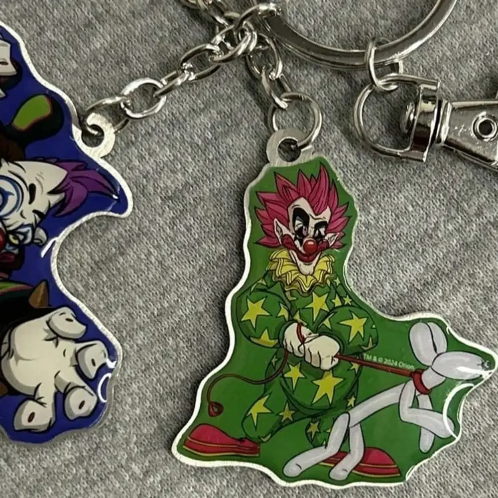 NEW Killer Klowns from Outer Space Spencer's Halloween Metal Keychain~FREE SHIP!